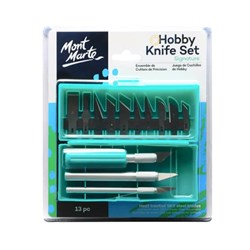 MONT MARTE HOBBY KNIFE SET SK5 Blades 13 Piece